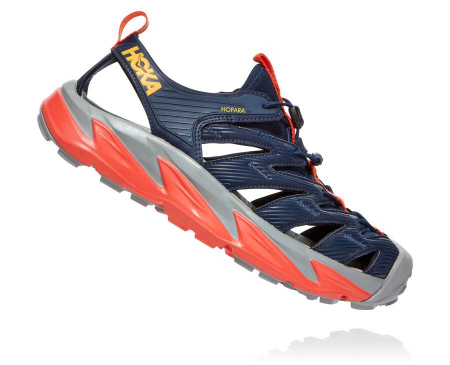 Hoka One One Sandaler Herre - Hopara - Sort/Rød - 623791MCT